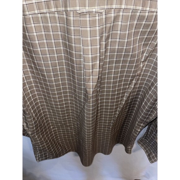 Croft & Barrow Dress Shirt Men’s Size Medium Tan Striped Button Up Long Sleeve - Picture 12 of 12